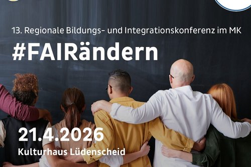 Bei der Regionalen Bildungs- und Integrationskonferenz können sich Interessierte in Workshops und beim Markt der Möglichkeiten breit über Themen wie Teamresilienz, Diversität, Demokratiebildung, Storytelling & mehr informieren und austauschen, Foto Heitmann/Märkischer Kreis 