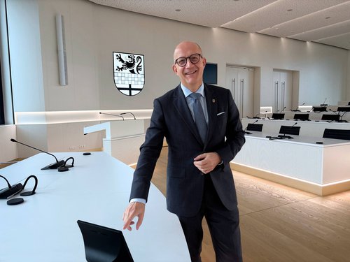 Stark für die Region: Landrat Ralf Schwarzkopf ruft Unternehmen im Kreis dazu auf, an der Umfrage zum Energiebedarf teilzunehmen. Foto: Katharina Buschmann / Märkischer Kreis