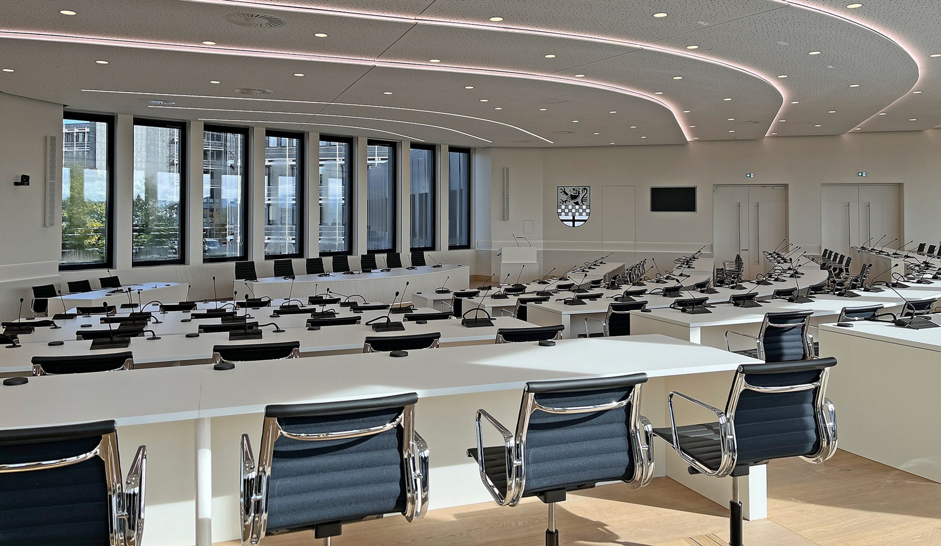 Blick in den Sitzungssaal des Märkischen Kreises