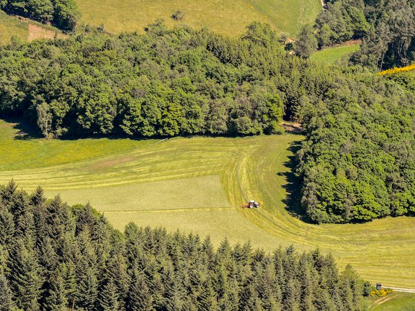 Positiv hervorzuheben ist laut Kreis: Mit der neuen Strukturierung im LEP wird die Schutzwirkung für bestimmte Waldbereiche gestärkt. Foto: Luftbild Guido Raith / Märkischer Kreis