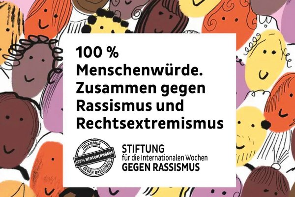 Die Internationalen Wochen gegen Rassismus finden in diesem Jahr unter dem Motto „100% Menschenwürde. Zusammen gegen Rassismus und Rechtsextremismus“ statt. Symbolbild Sophie Niklas