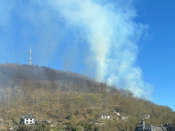 Waldbrand in Altena am Klusenberg. Foto: Märkischer Kreis